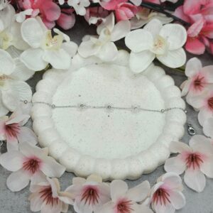 SILVER COLOURFULL FLOWER BRACELET - Image 2