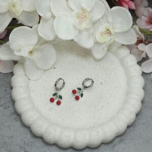 HOOPS CHERRY EARRINGS - Image 2