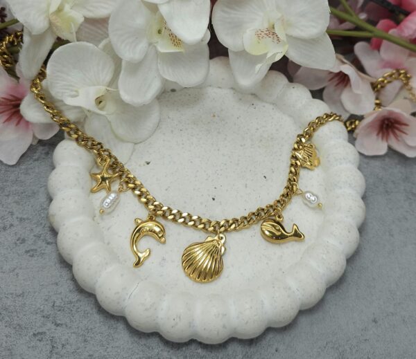 PEARL SEASHELLS NECKLACE