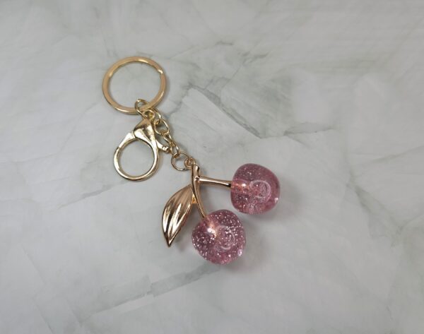 CHERRY KEYCHAIN PINK MEDIUM