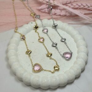 PINK HEART NECKLACE