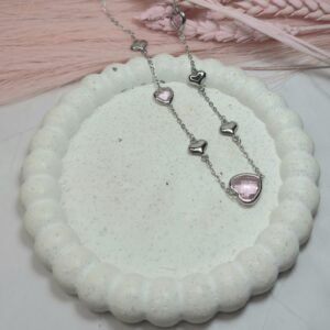 PINK HEART NECKLACE - Image 2