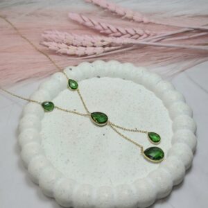 GREEN DROP NECKLACE