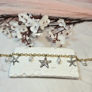 GOLD-SILVER STARFISH BRACELET