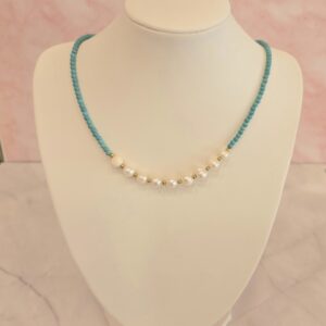 BIG WATER PEARL TYRQUISE NECKLACE